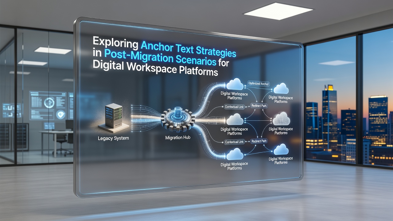 Exploring Anchor Text Strategies in Post-Migration Scenarios for Digital Workspace Platforms